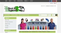 Desktop Screenshot of bgdecalandapparel.com